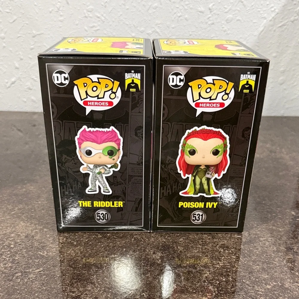 DC The Riddler #530 & Poison Ivy #531 Funko Pop Bundle - Picture 3 of 6